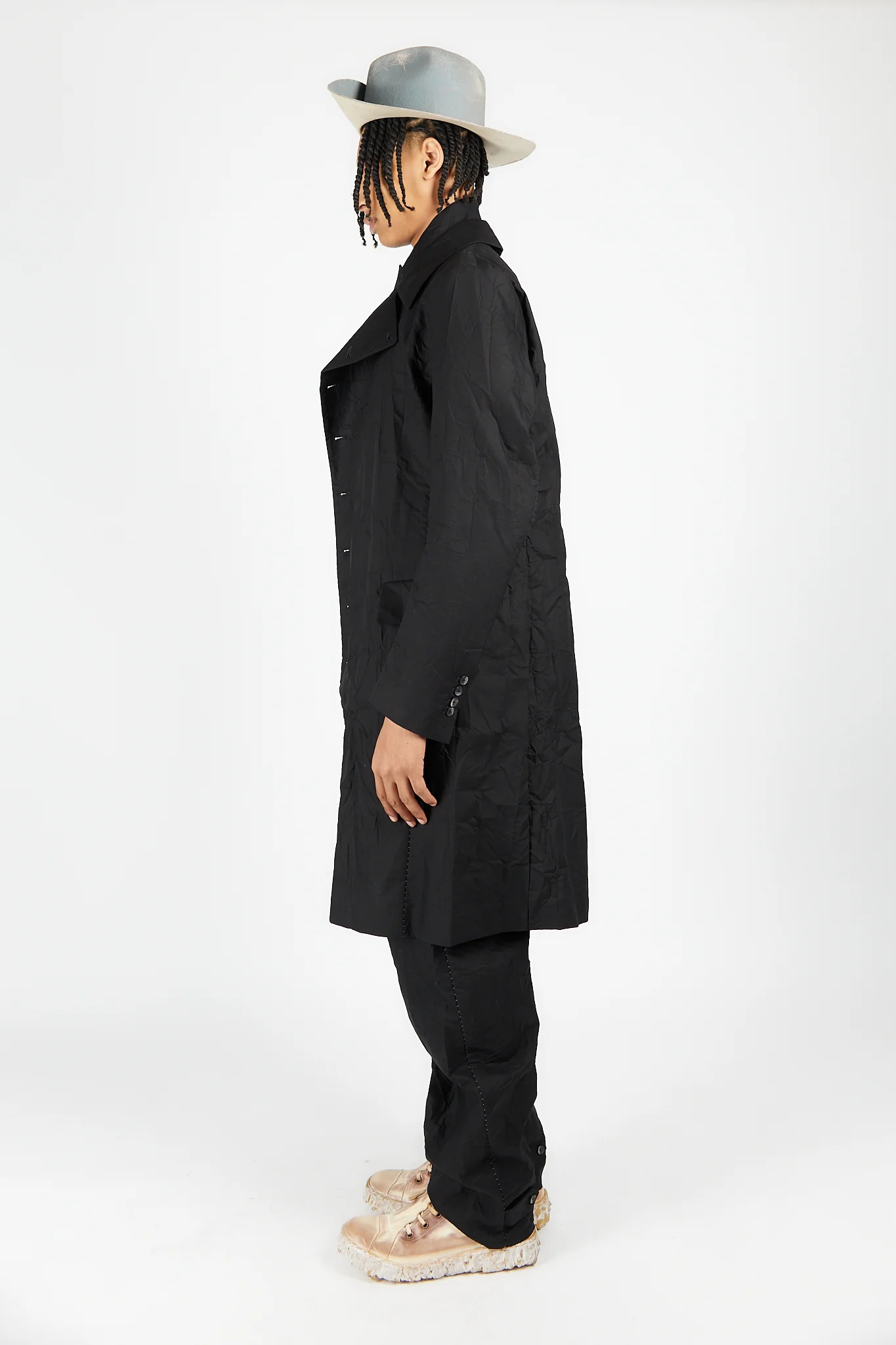 Asymmetric Trench Coat - Image 3