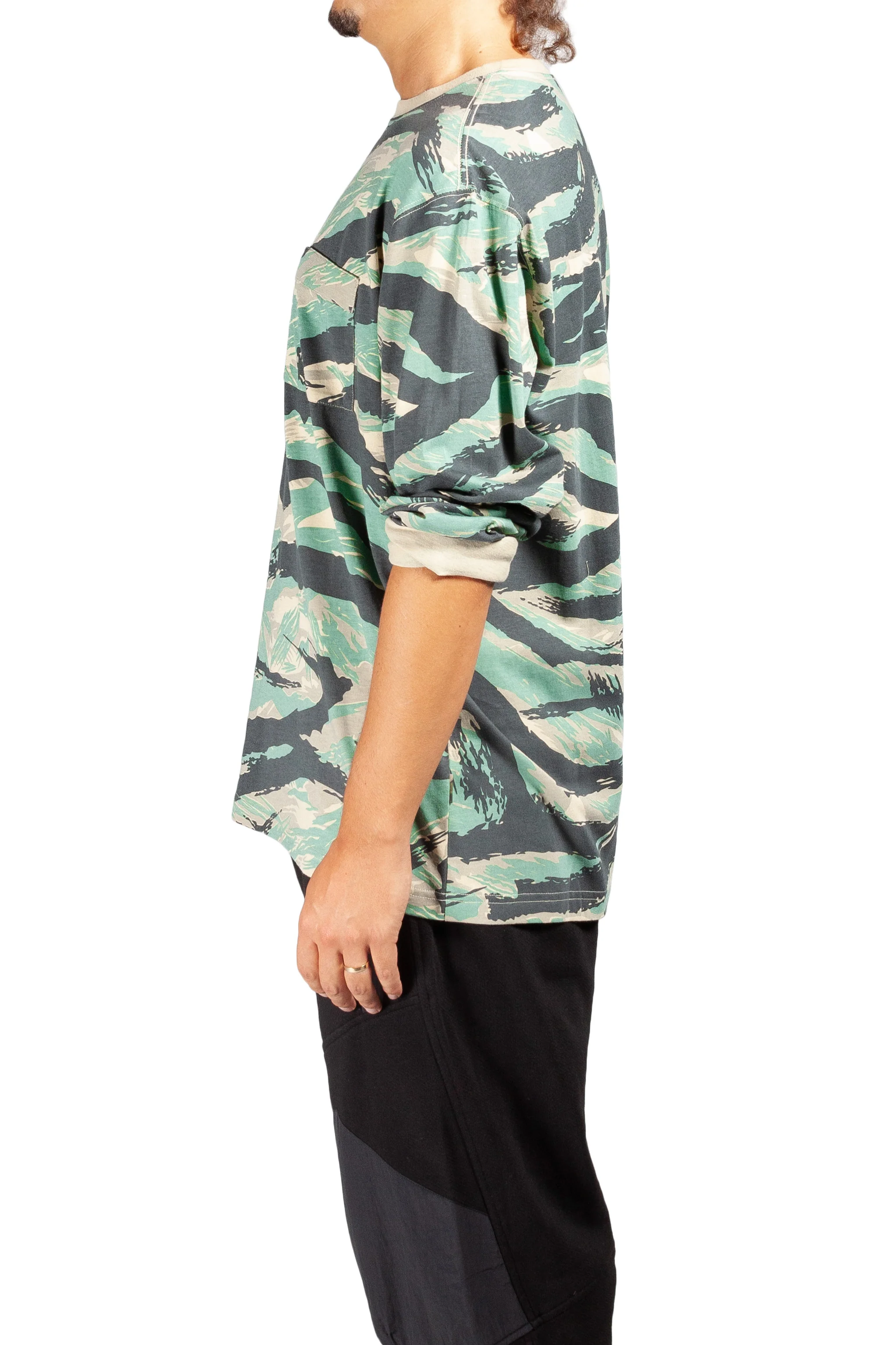 Camo Organic Long Sleeve T-Shirt - Image 3