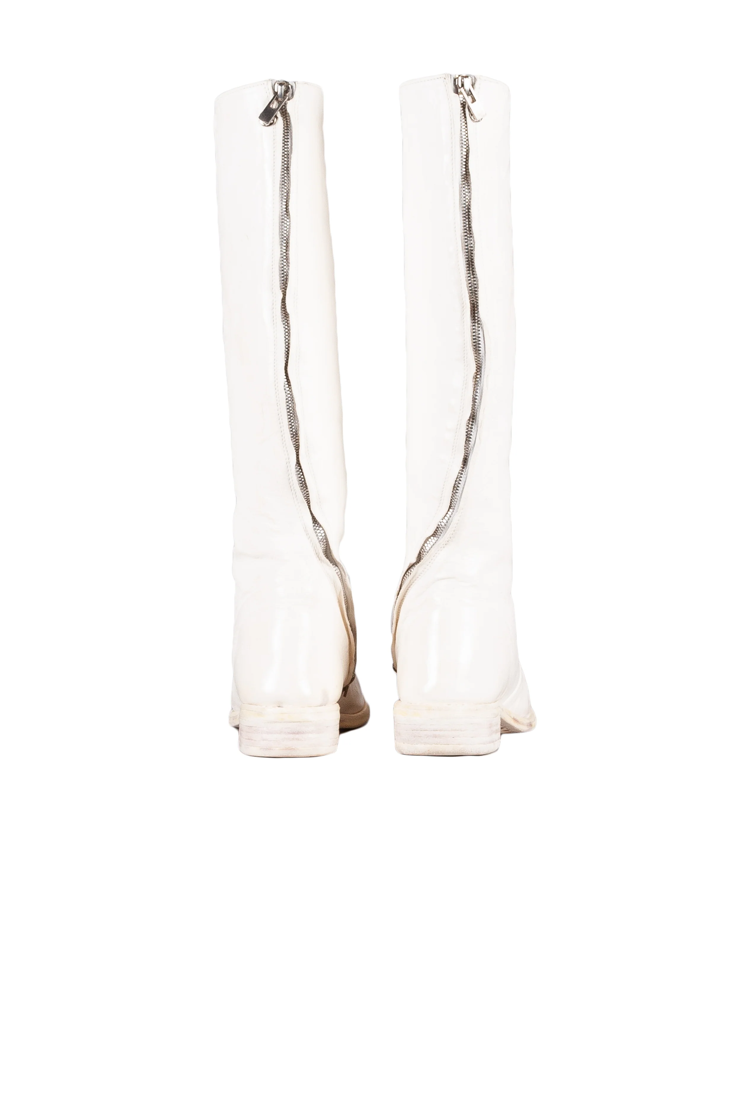 Object Dyed Lined Diagonal Zip Knee High Goodyear Boot - Image 4