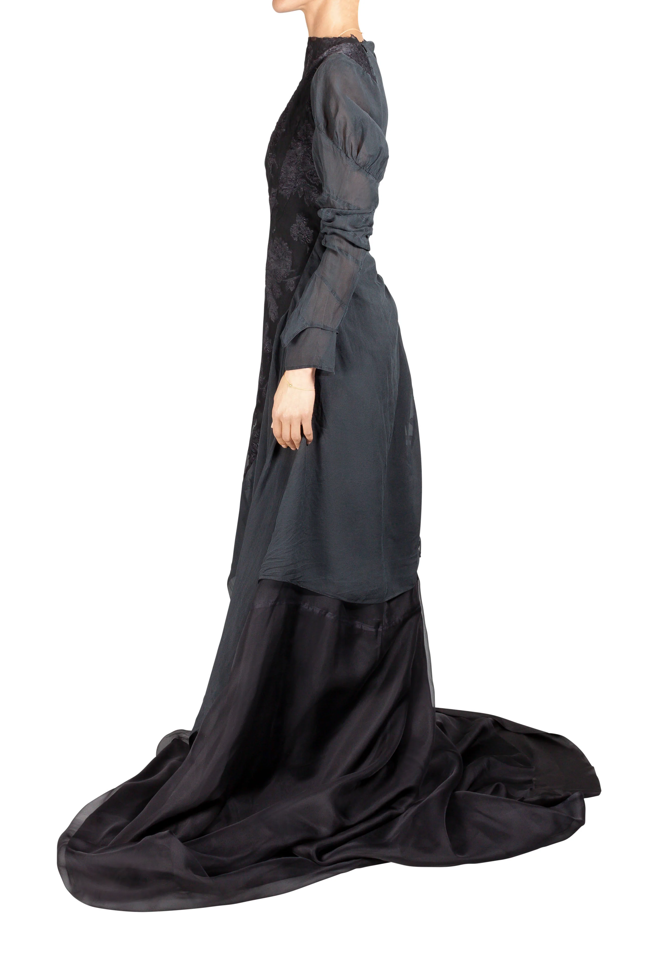 Embroidered Floor Length Dress - Image 3