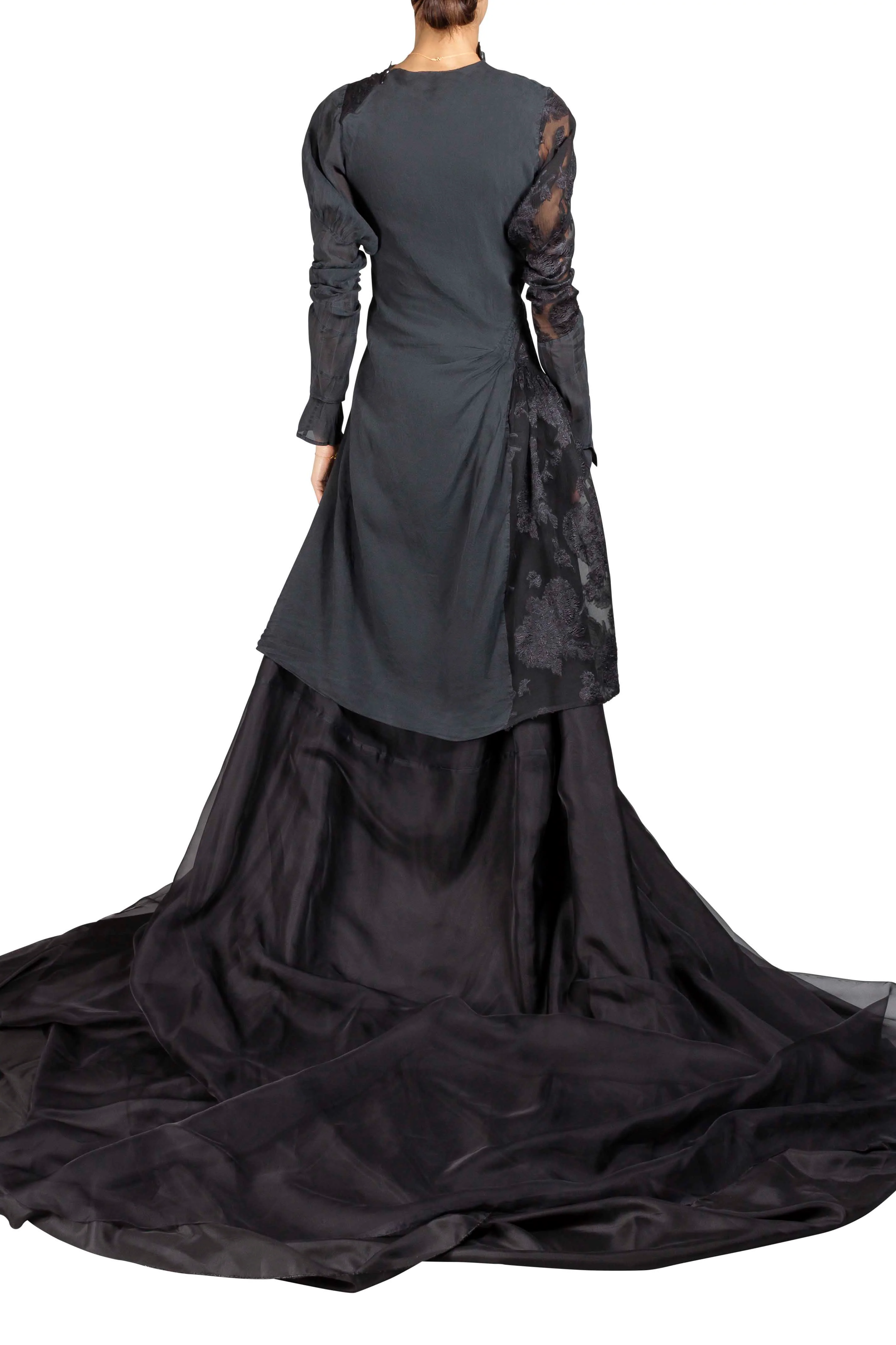 Embroidered Floor Length Dress - Image 4