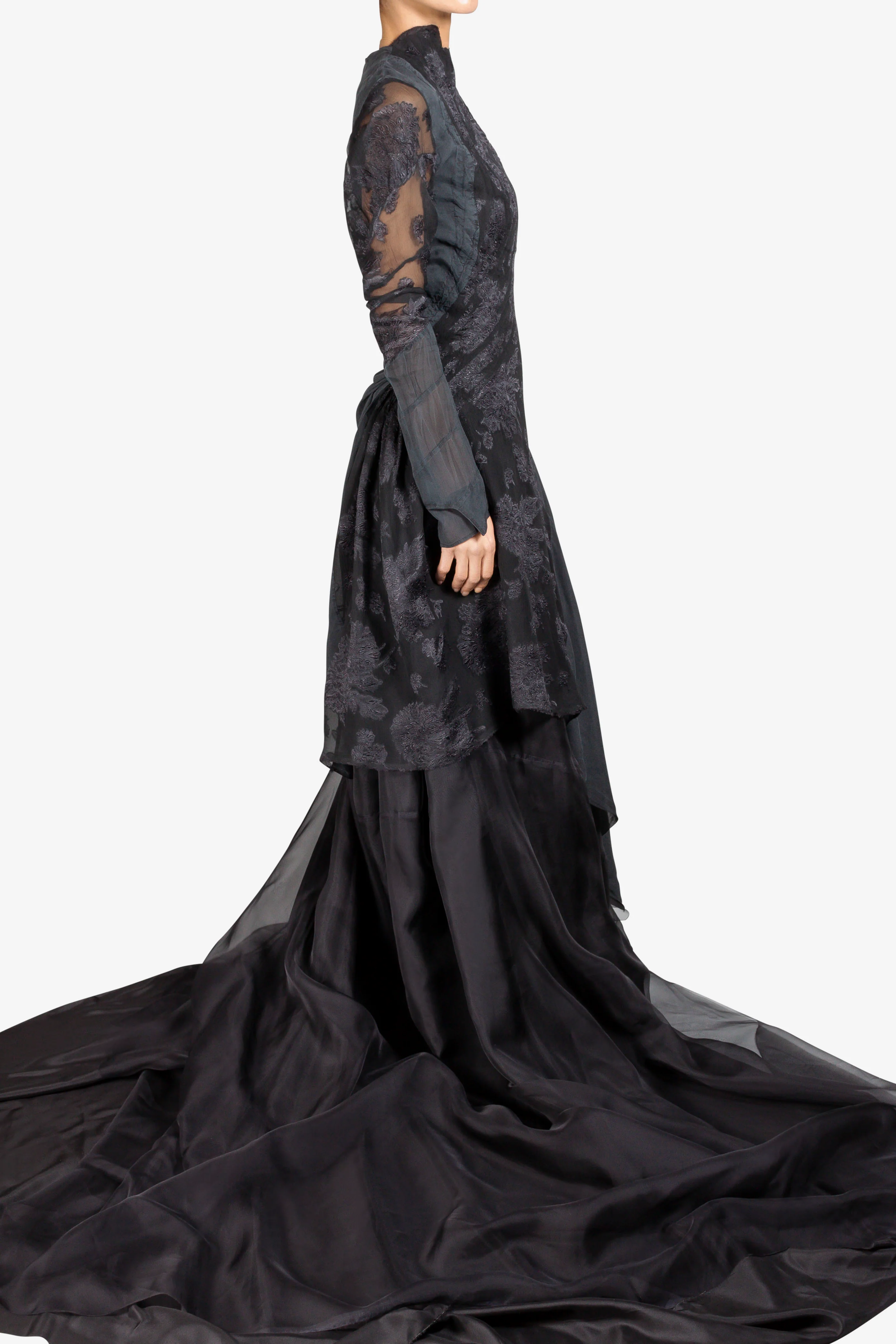 Embroidered Floor Length Dress - Image 5