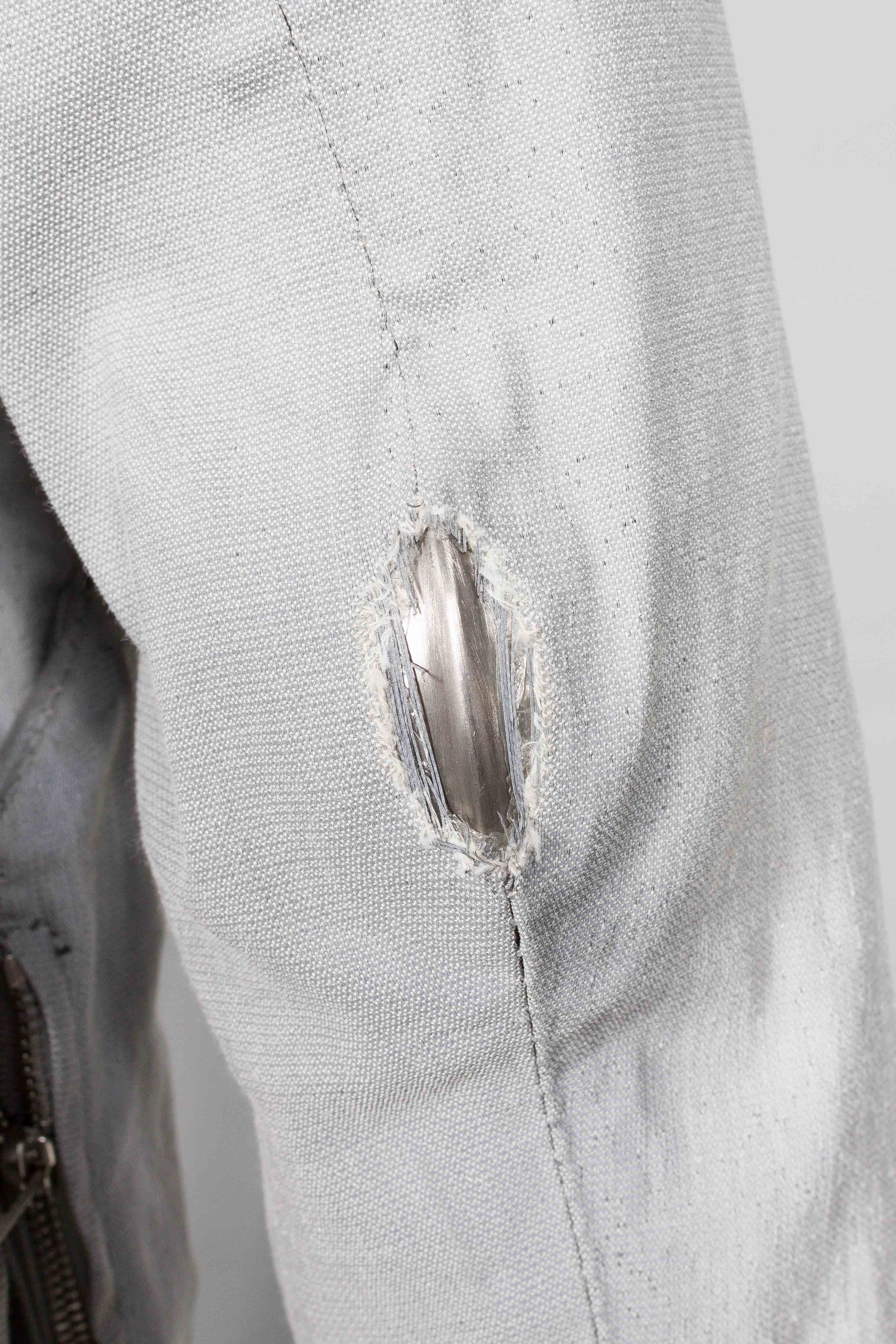 Stirred Chain Seam Prosthetic Elbow Button Down Parka - Image 4