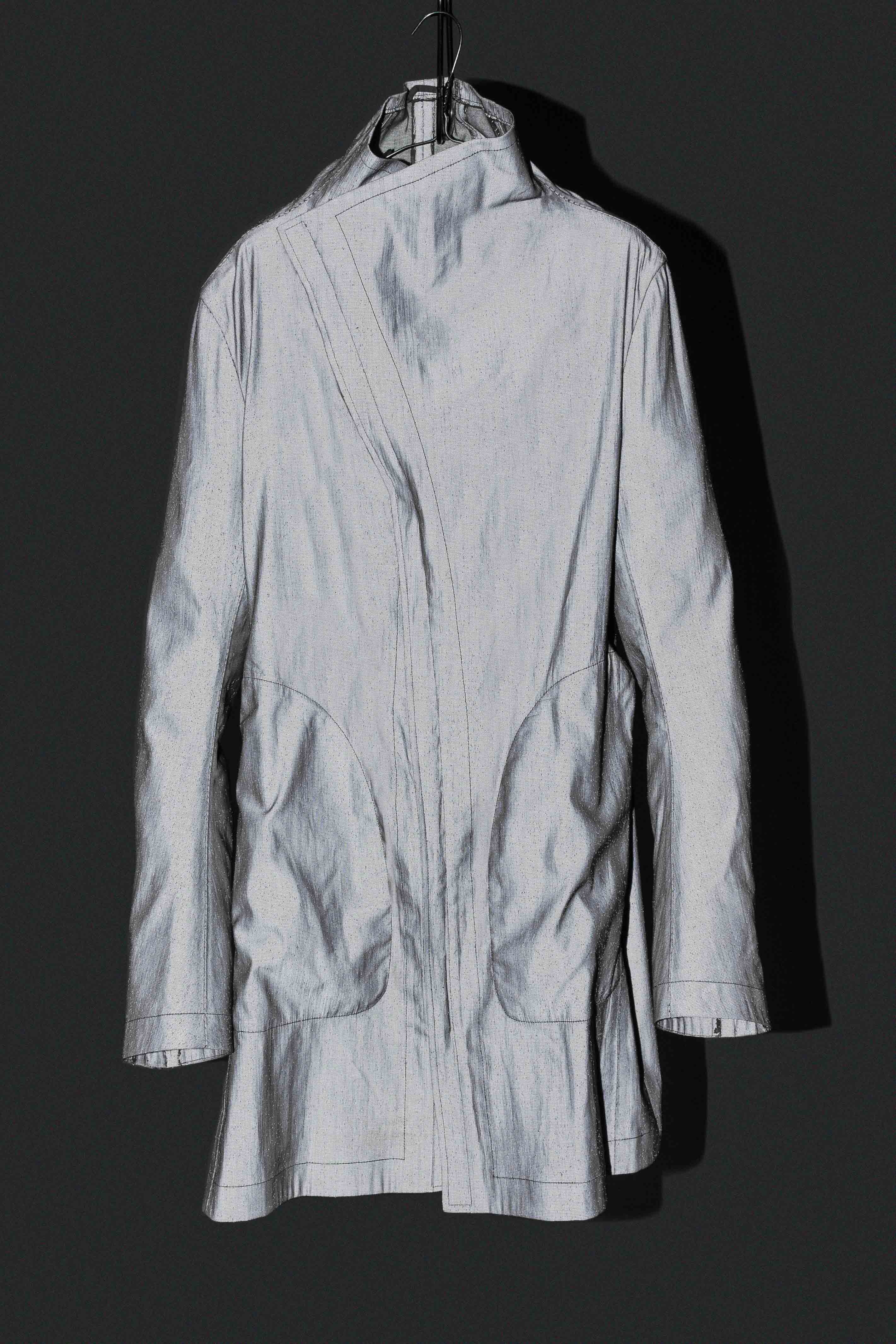 Stirred Chain Seam Prosthetic Elbow Button Down Parka - Image 6