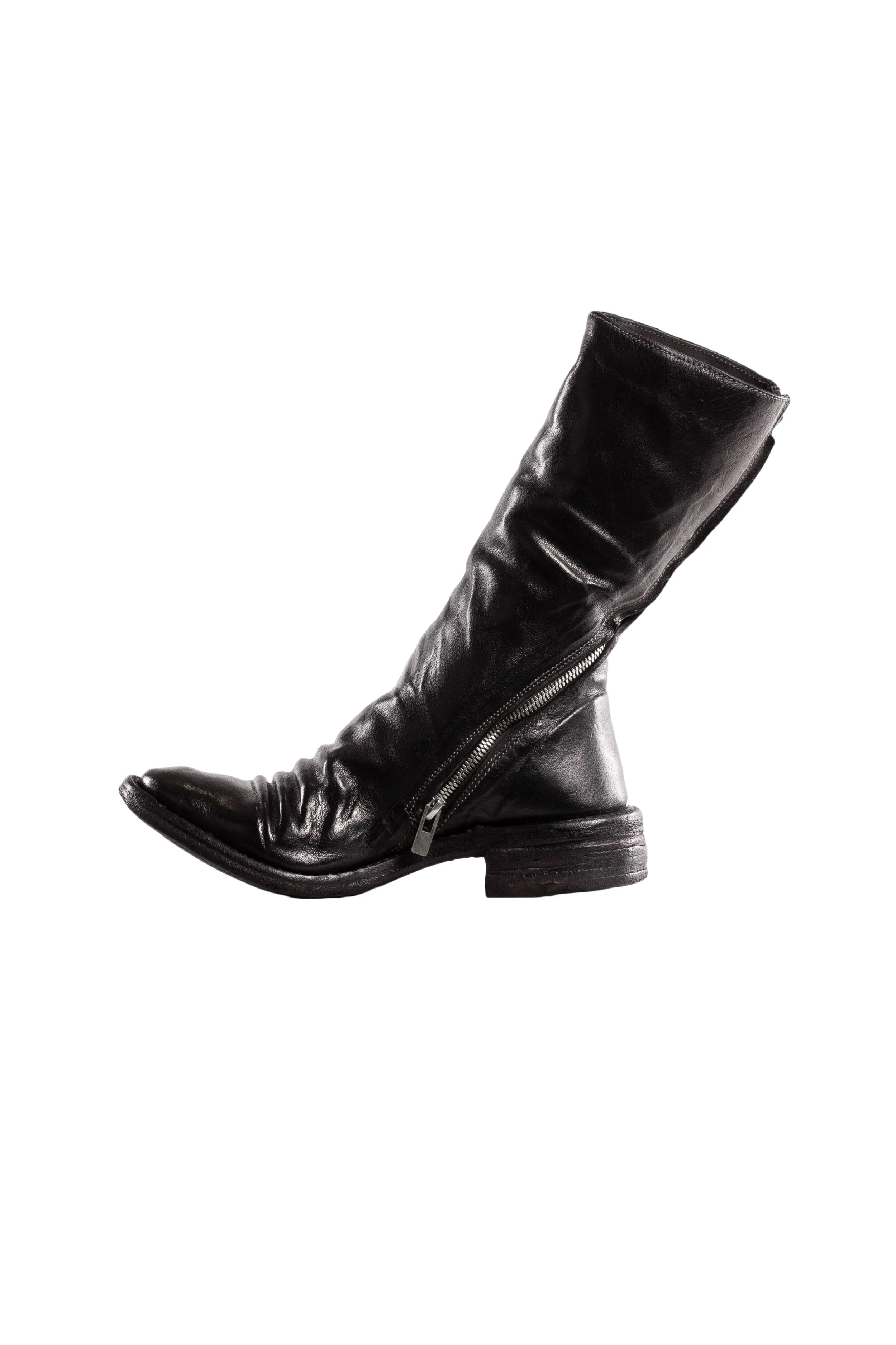 Object Dyed Lined Long Diagonal Zip Goodyear Boot - Image 4