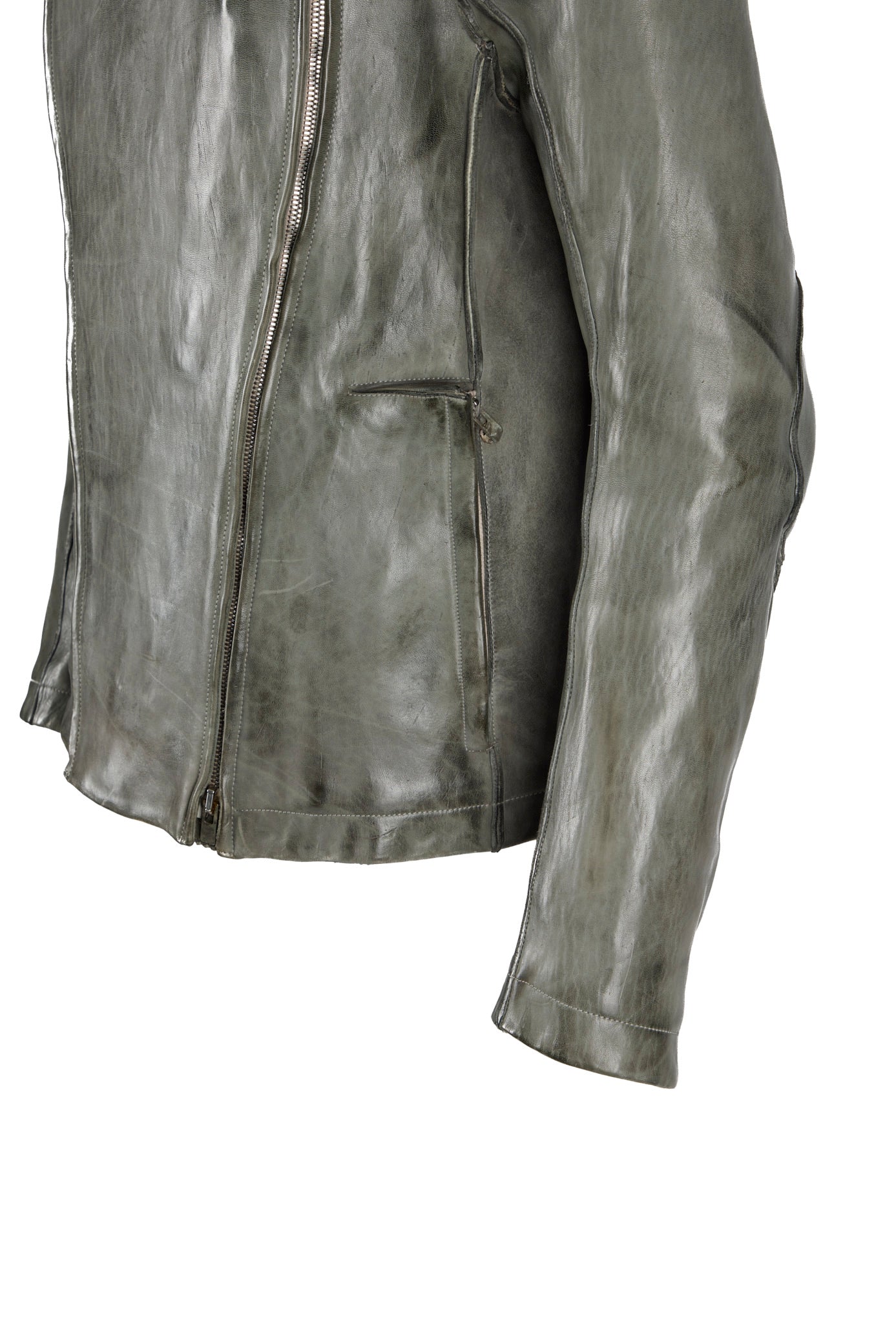 Object Dyed Lined Pinch Seam 2 Zip Fencing Jacket - Image 6