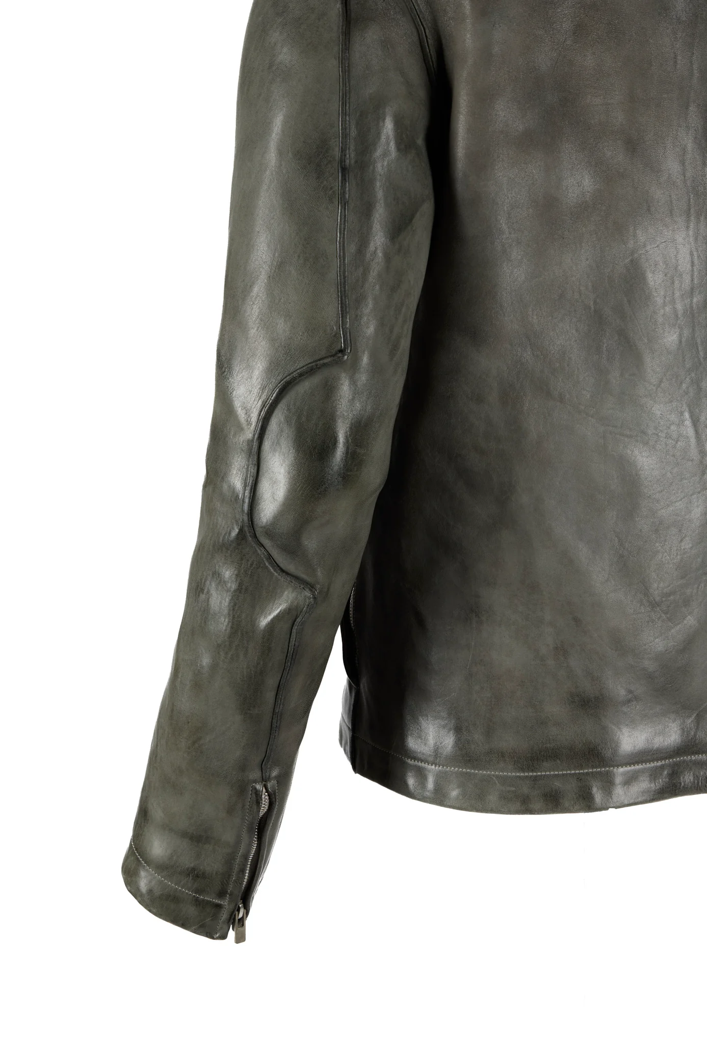 Object Dyed Lined Pinch Seam 2 Zip Fencing Jacket - Image 7