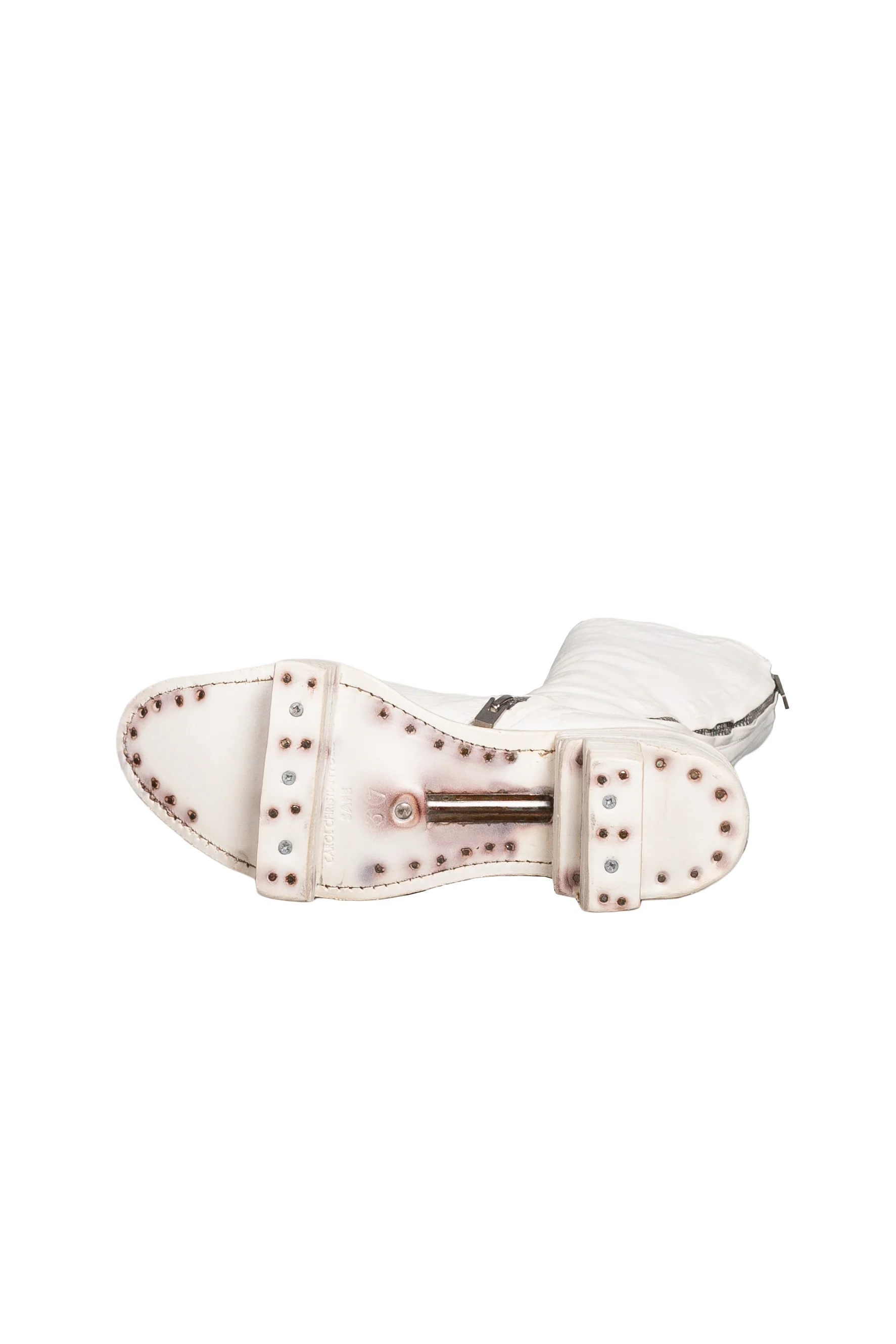 Object Dyed No Seam Diagonal Zip Geta Boot - Image 5