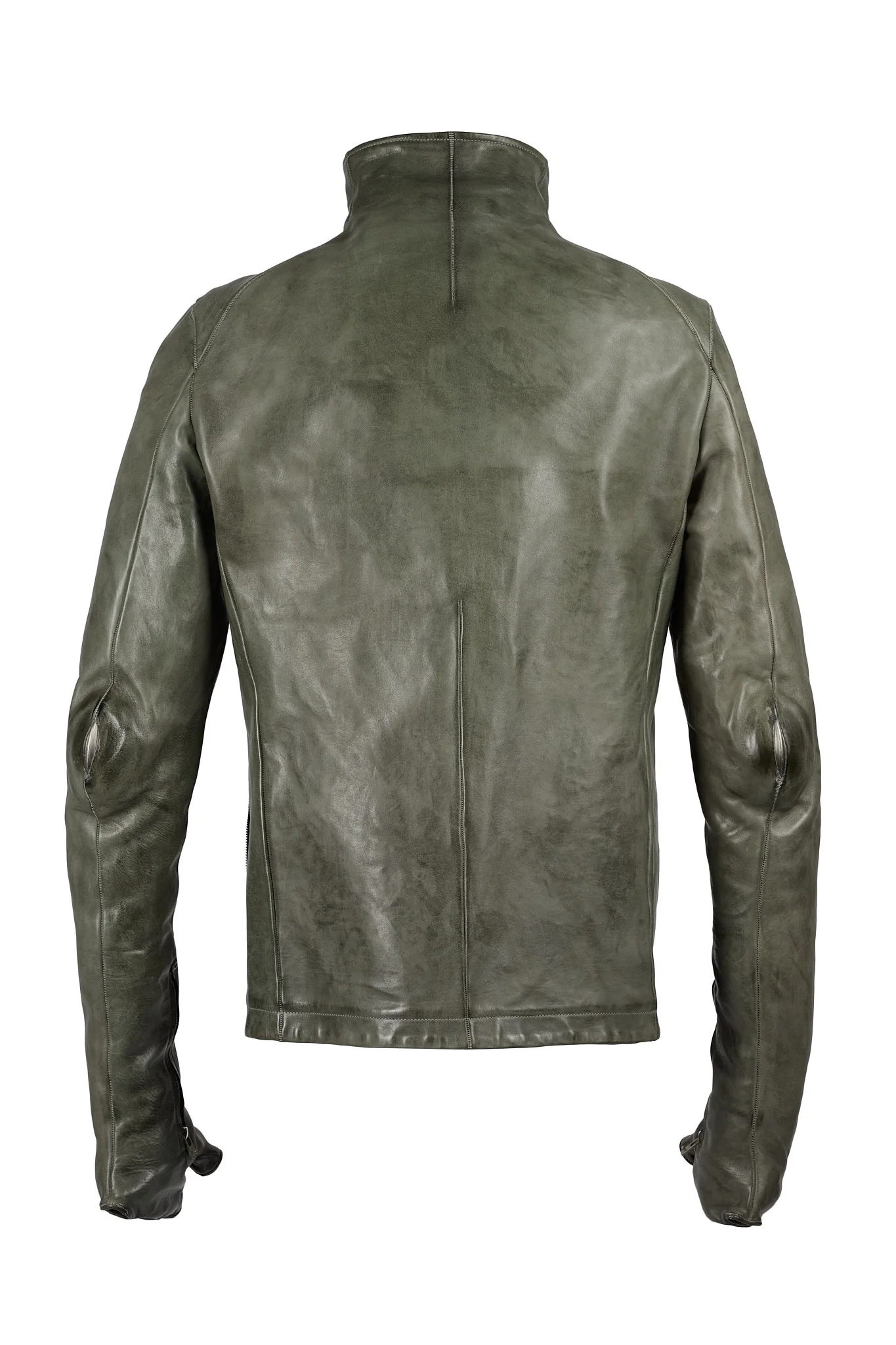 Object Dyed Spine Elbow and Hand Leather Jacket - Image 4