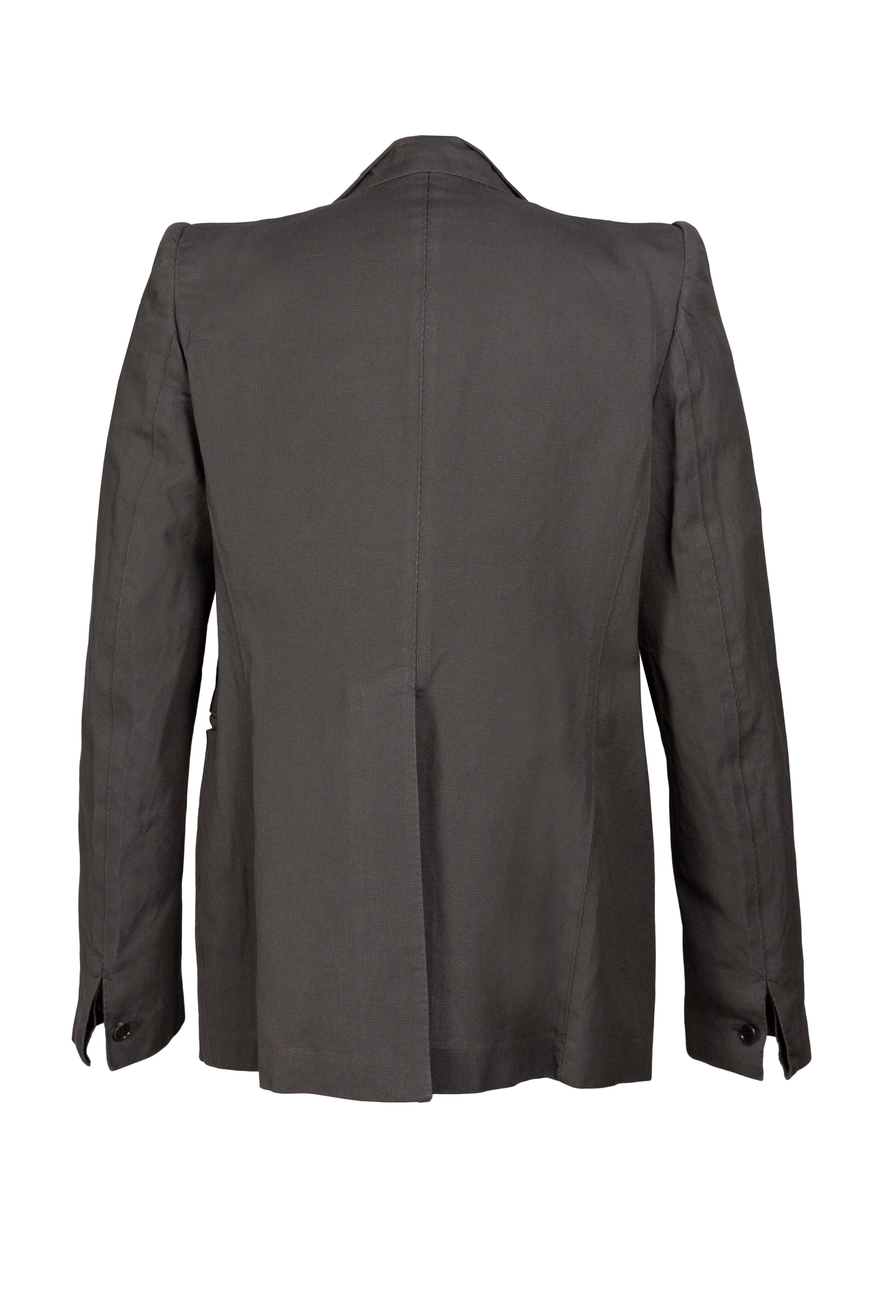 Stirred Unlined Chain Seam, 1 Button Jacket - Image 3
