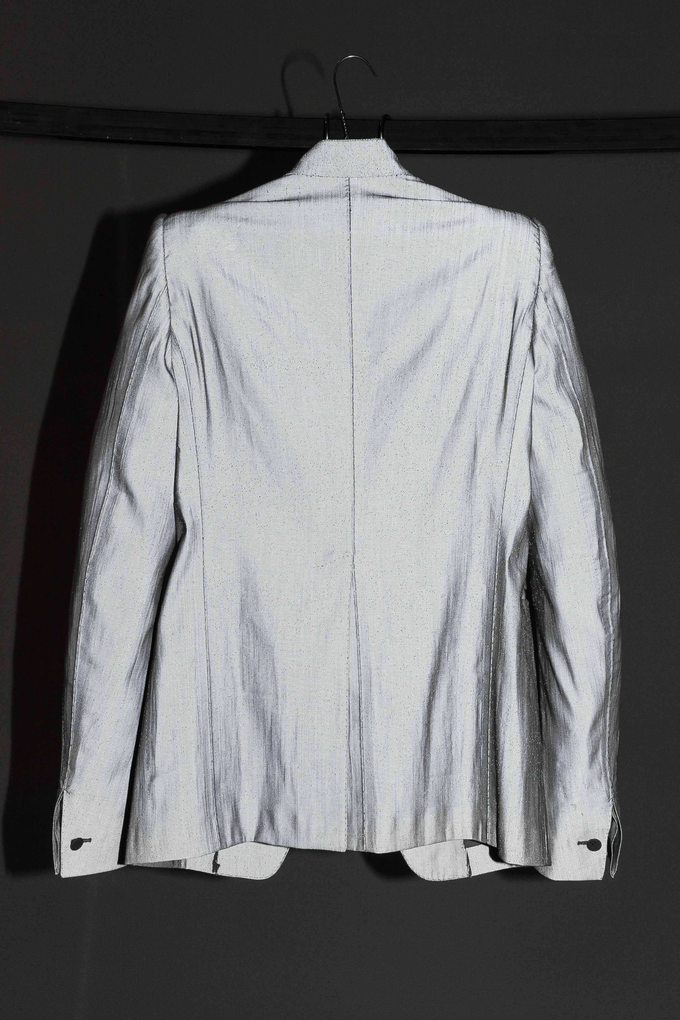 Stirred Unlined Chain Seam, 1 Button Jacket - Image 5