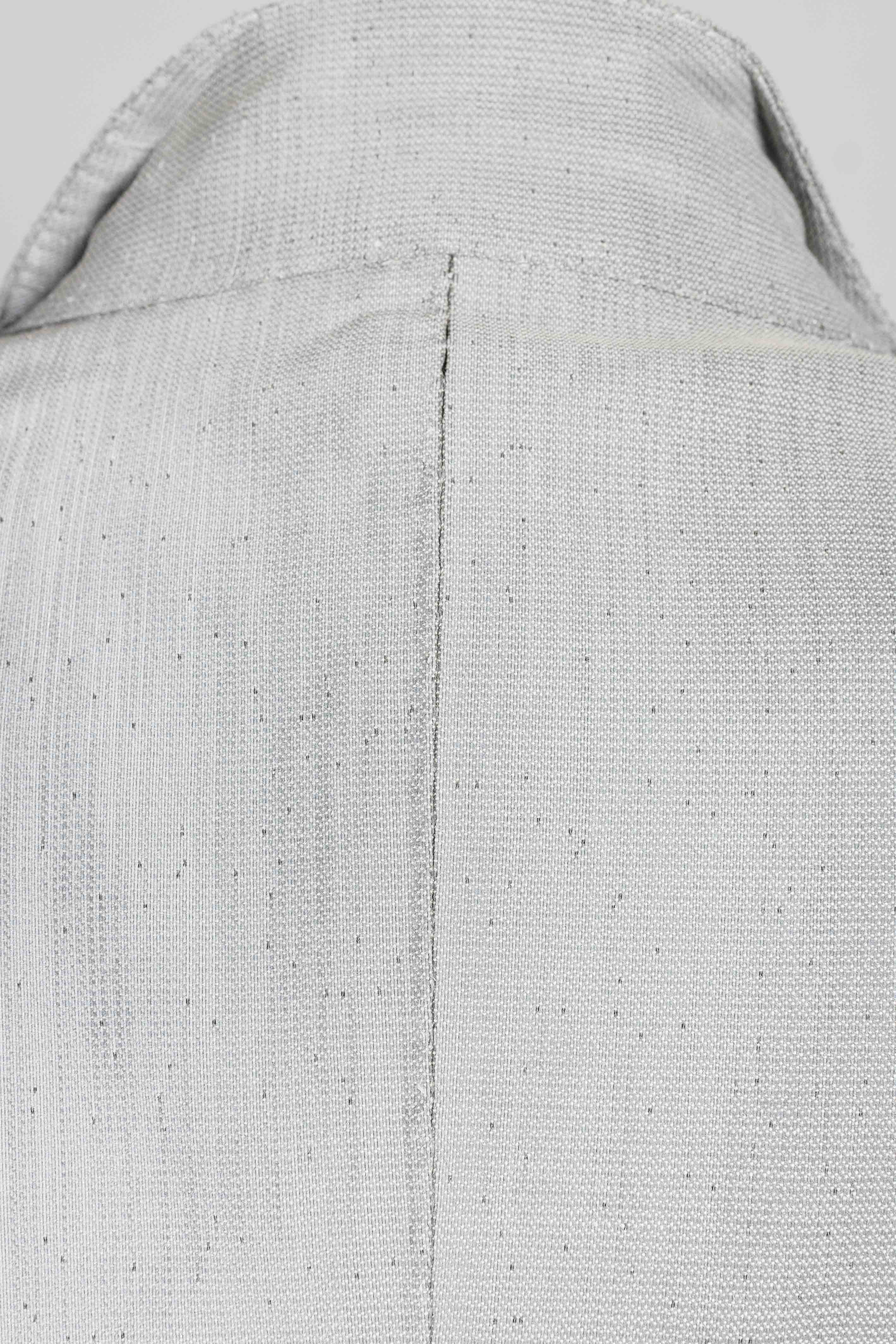 Stirred Unlined Chain Seam 1 Button Long Jacket - Image 5