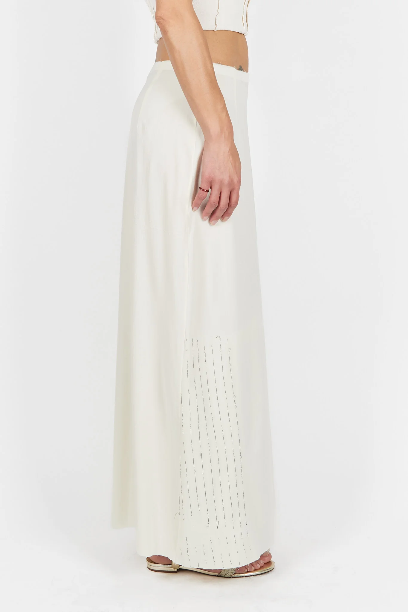 Stretch Tube Quilted Yarn Dyed Skirt - Image 3